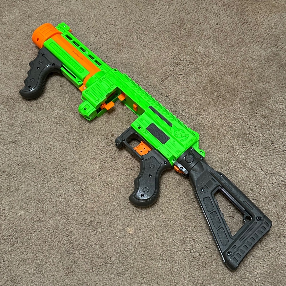 Adventure Force Villainator Foam Dart Blaster 40-Round Rotary Drum Green Toy Gun